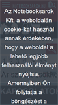 Mobile Screenshot of notebooksarok.hu