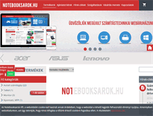 Tablet Screenshot of notebooksarok.hu